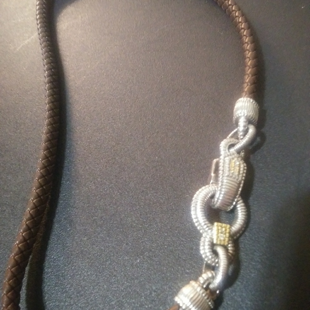 NWOT JUDITH RIPKA DIAMOND CHOKER NECKLACE